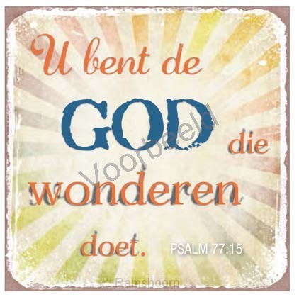 God die wonderen doet