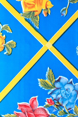 Bijbelhoes blue/yellow stripes studiebij