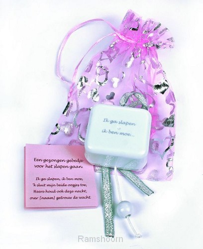 Muziekdoosje ROZE ik ga slapen