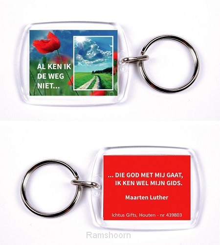 Sleutelhanger al ken ik de weg niet ML