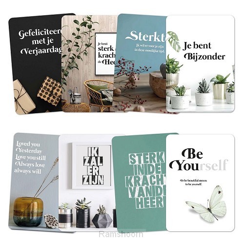 8 minikaartjes Puur serie 5