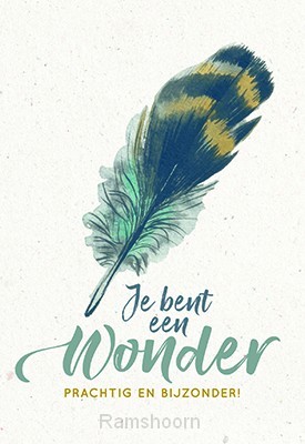 Wenskaart je bent een wonder