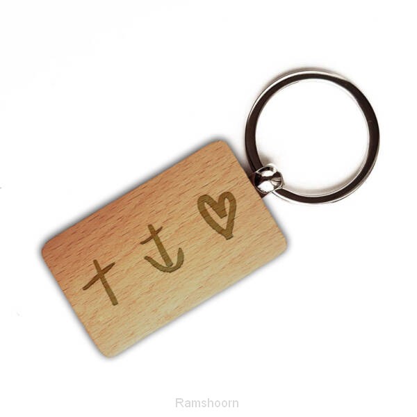 Sleutelhanger - geloof, hoop, liefde