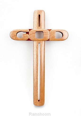 Kruis hout open god