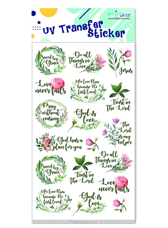 UV Stickers Floral Series