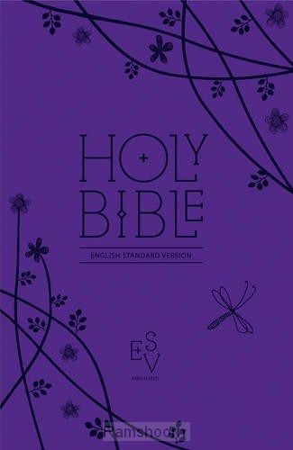 ESV comp. gift Bible w. zip Purple Lth.F