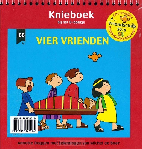 Vier vrienden  knieboek bij het B-boekje