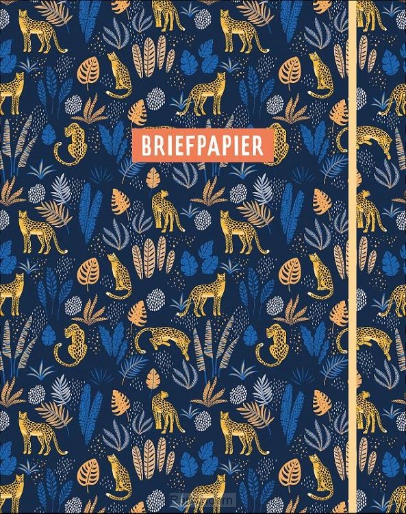 Briefpapier jungle (blauw)