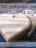 Veel redenen om dankbaar te zijn!