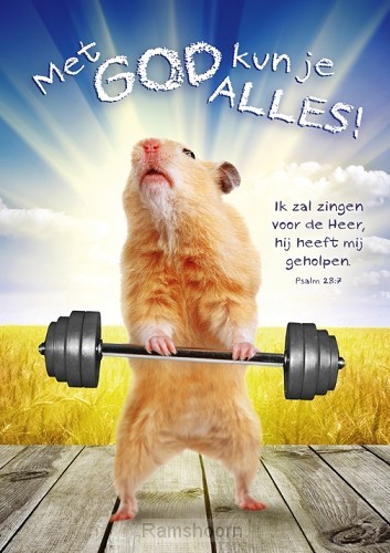 Poster a3 met god kun je alles