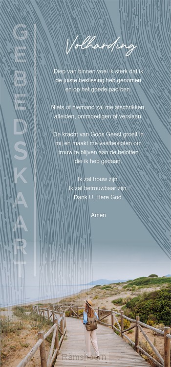 Gebedskaart Volharding