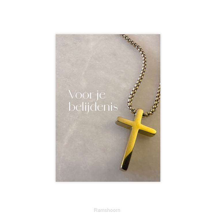 Voordeelkaart Voor je belijdenis ketting