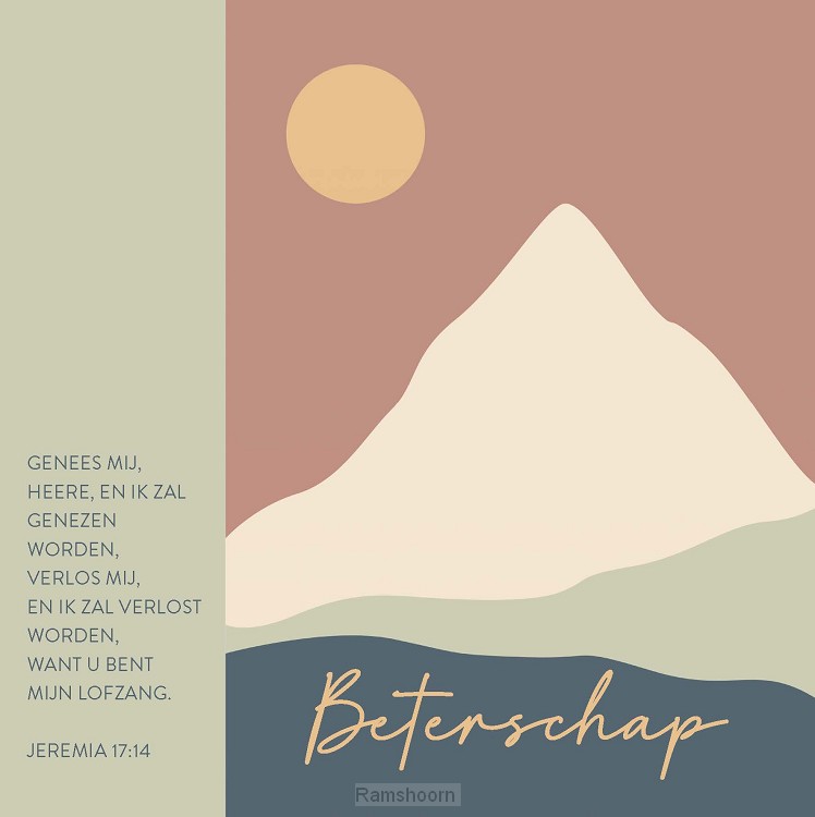 Kaart beterschap - Jer 17:14