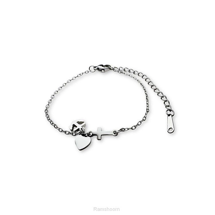 Armband bedeltjes geloof, hoop, liefde