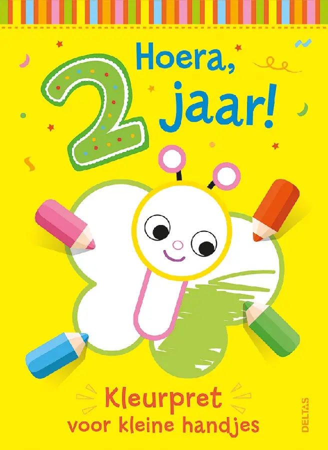Hoera, 2 jaar! Kleurpret voor kleine han