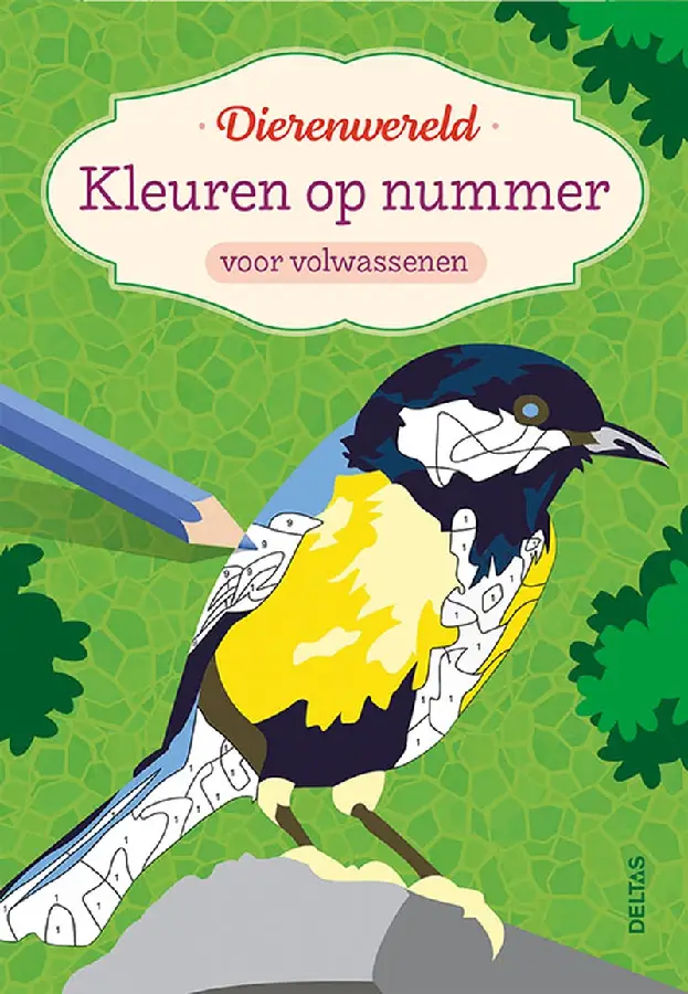 Kleuren op nummer voor volwassenen - Dierenwereld