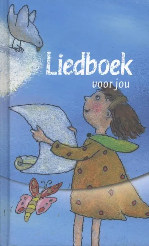Liedboek - Kind blauw met tekening / dru