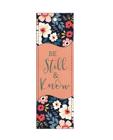 Luxleather Bookmark Be still & know