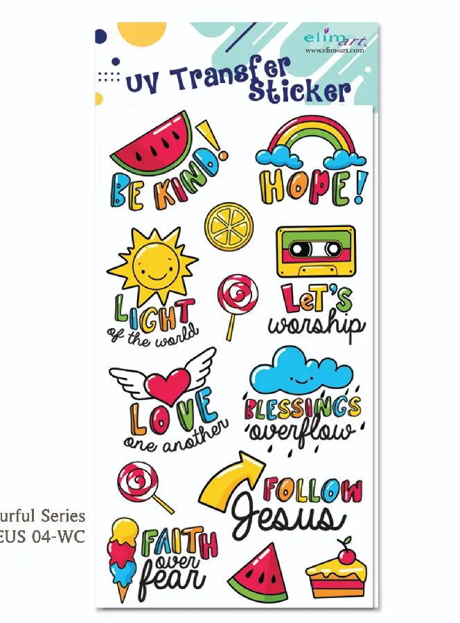 UV transfer stickers Colourful series