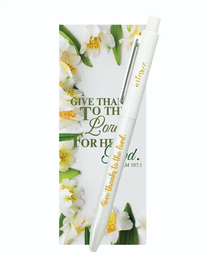 Gelpen/Bookmark Give thanks to the Lord