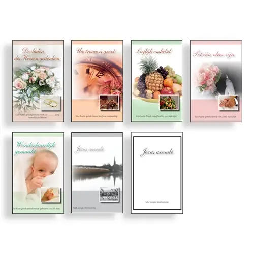Wenskaartenboekjes set 6-delig