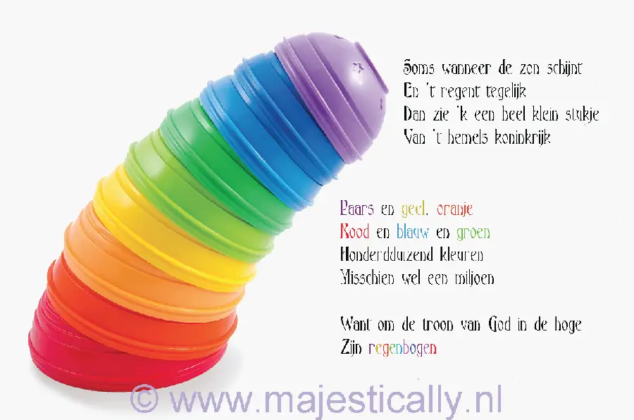 Kinderkaart regenbogen