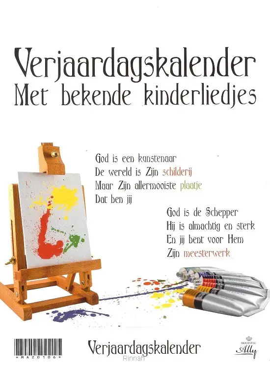 Verjaardagskalender kinderliedjes
