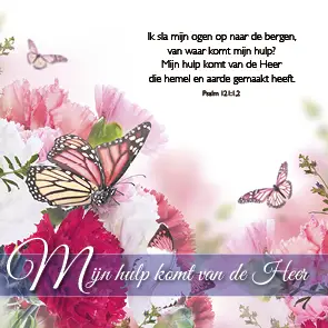 Kaart mijn hulp komt van de Heer