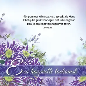 Kaart Ik geef je een hoopvolle toekomst