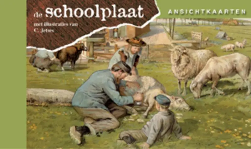 Ansichtkaarten, de Schoolplaat  / Het Volle Leven / druk 1ngeren, kinderen, iedereen!