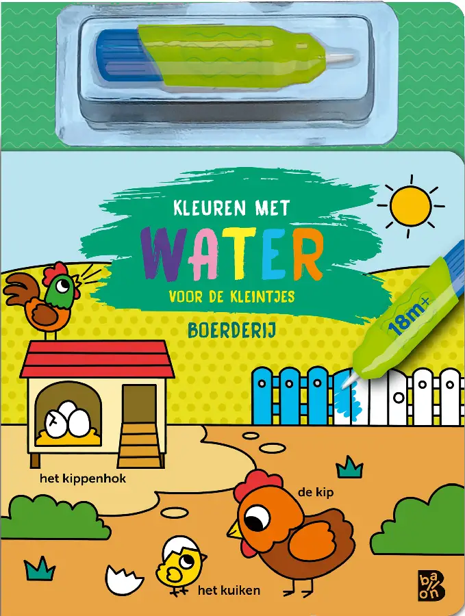 Kleuren met water voor de kleintjes
