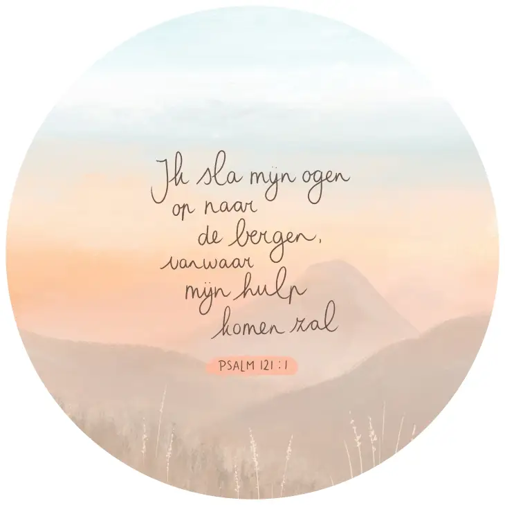 Cadeaucirkel 15cm - Ik sla mijn ogen