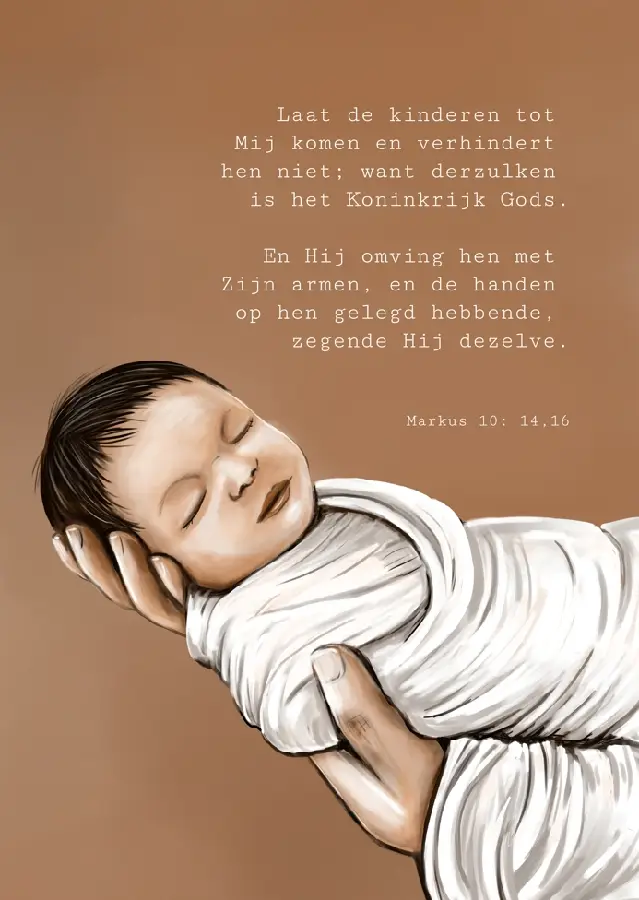 Poster A4 Laat de kinderen tot Mij komen