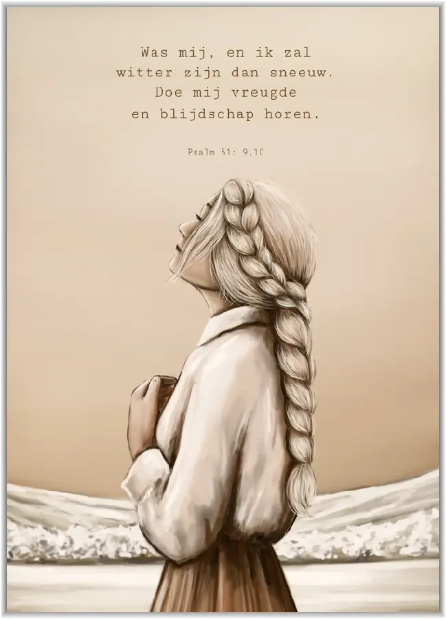 Poster A4 Er blijft dan een rust over