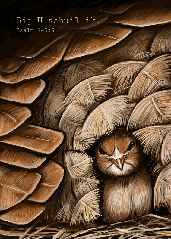 Poster A4 Bij U schuil ik