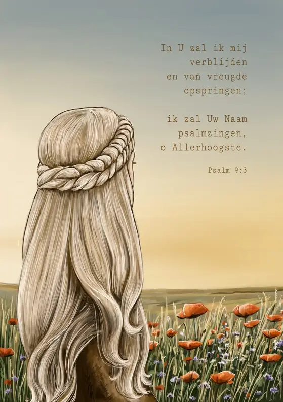 Poster A4 In U zal ik mij verblijden