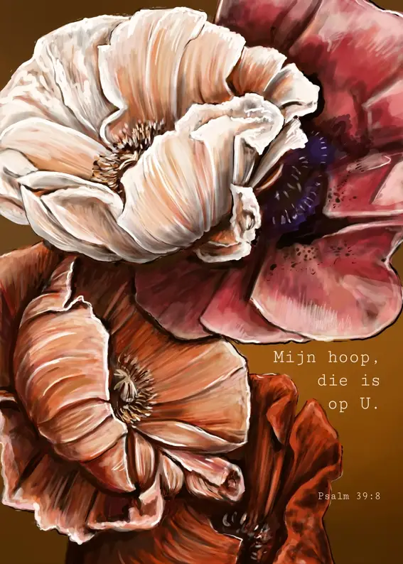 Poster A4 Mijn hoop, die is op U