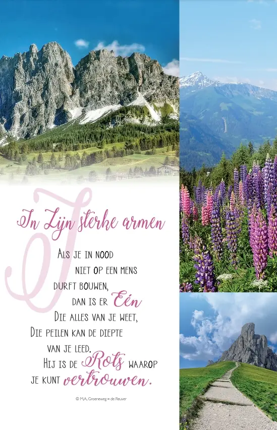 Wenskaart ons levenskleed