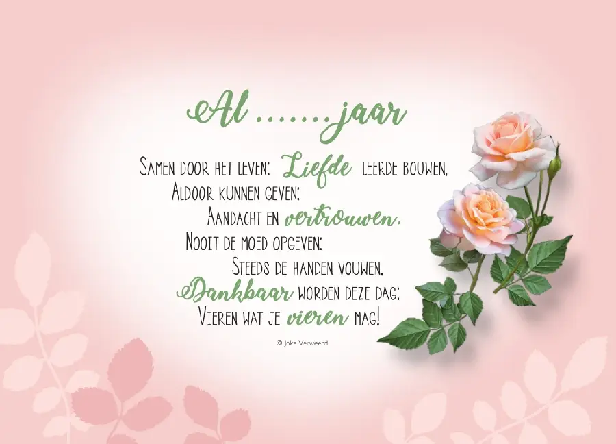 Wenskaart voetstappen