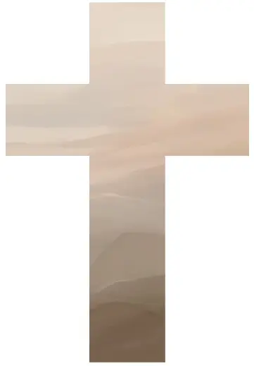 Dicht bij het kruis - blanco grijs