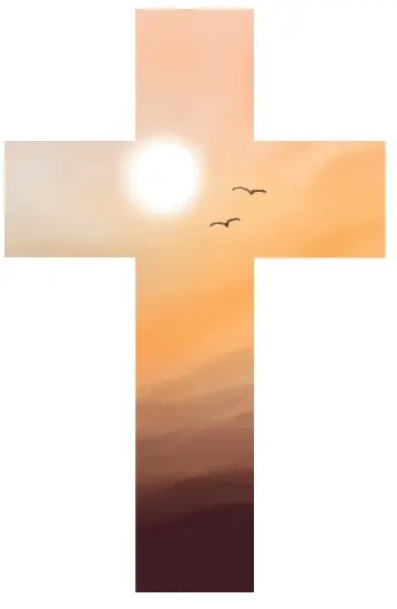 Dicht bij het kruis - blanco vogels