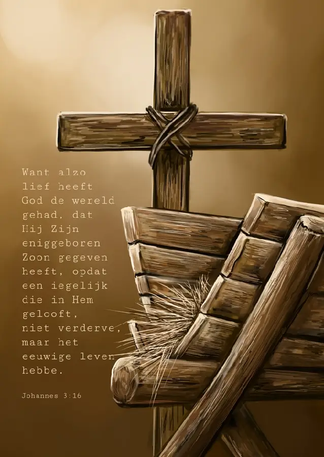 Poster A5 Want alzo lief heeft God