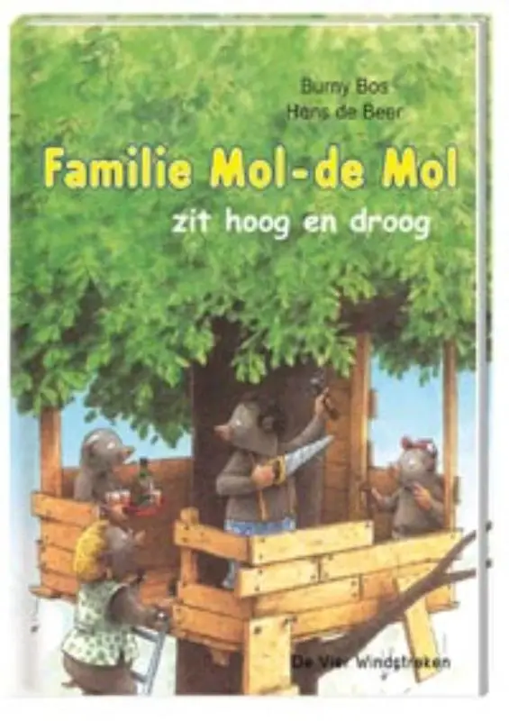 Familie mol de mol zit hoog en droog