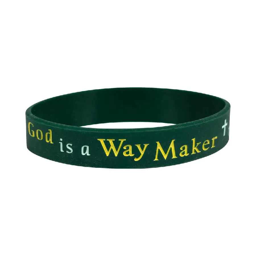 Siliconen armband Waymaker groen
