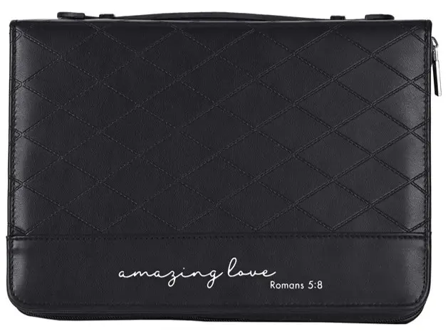 Biblecover quilted X-Large Black Amazing