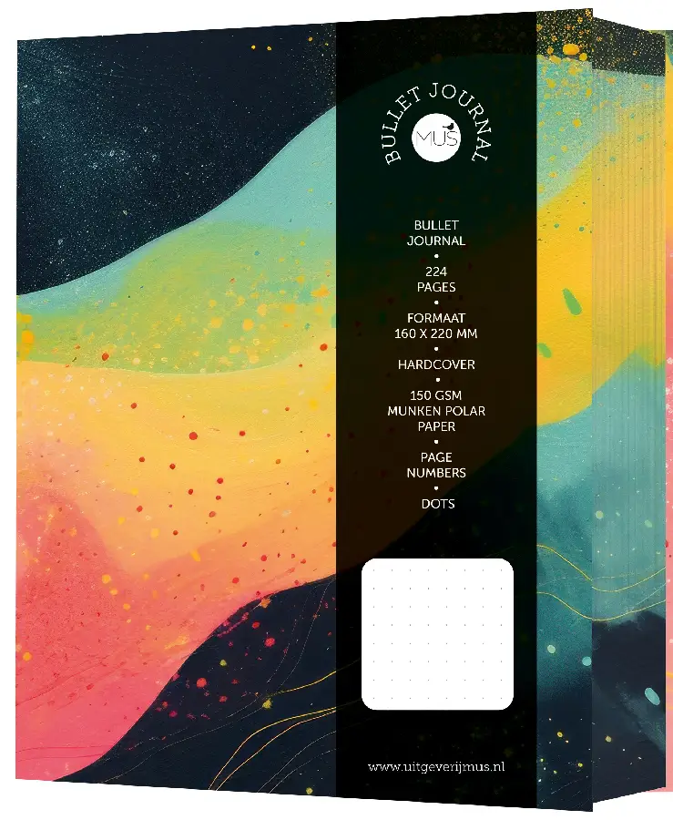 Bullet journal / yellow wave