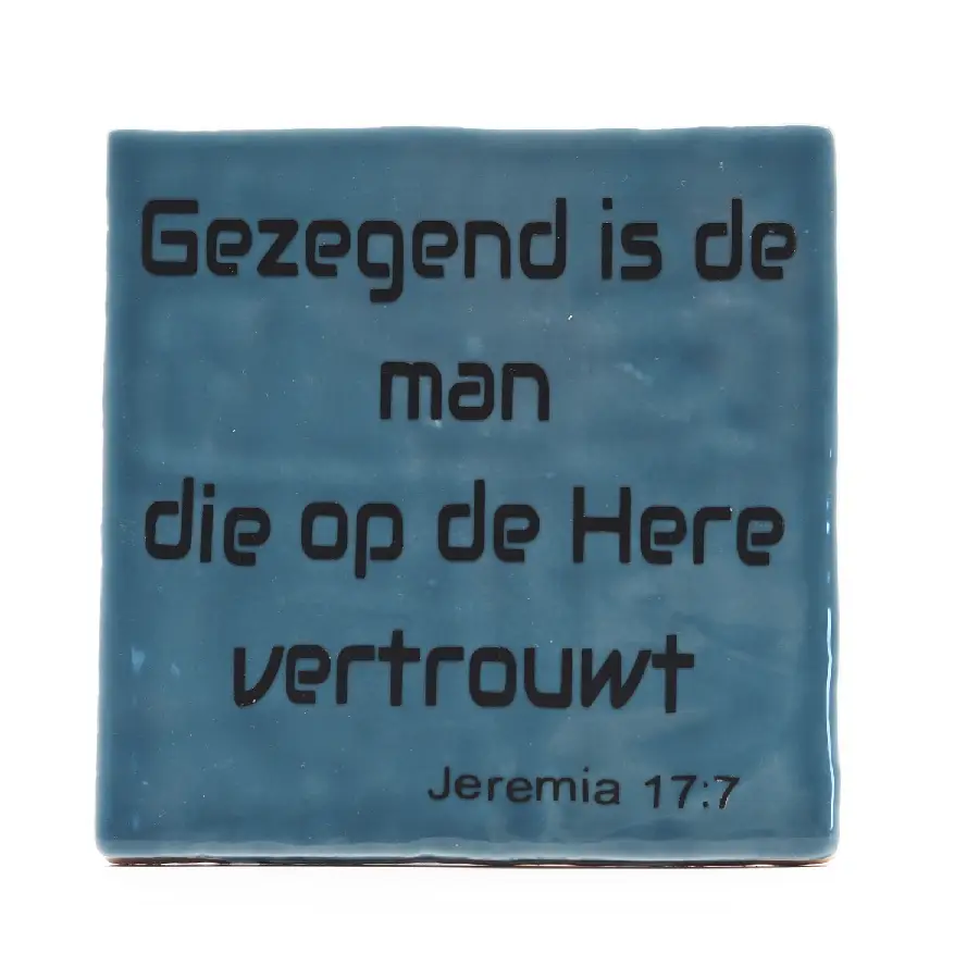 Gezegend is de man blauw