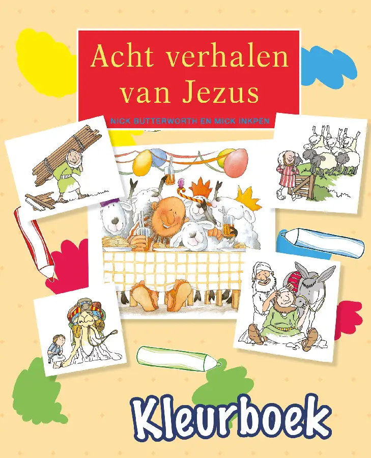 Kleurboek acht verhalen van Jezus