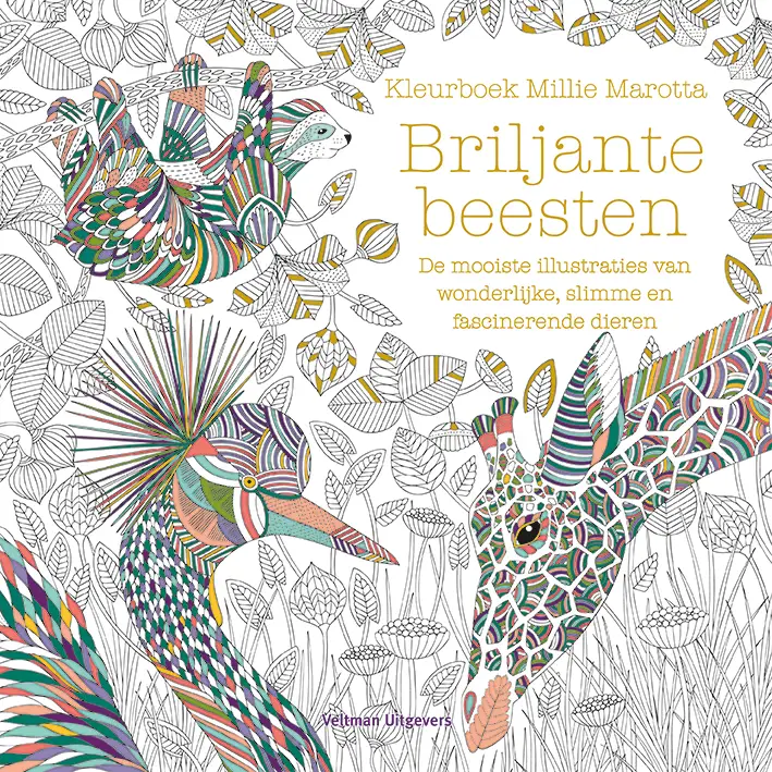 Briljante beesten kleurboek