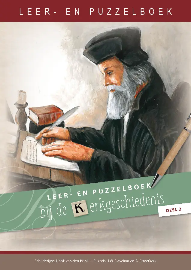 Leer- en puzzelboek bij de kerkgeschiede